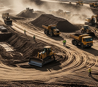 1. le terrassement en pleine masse 