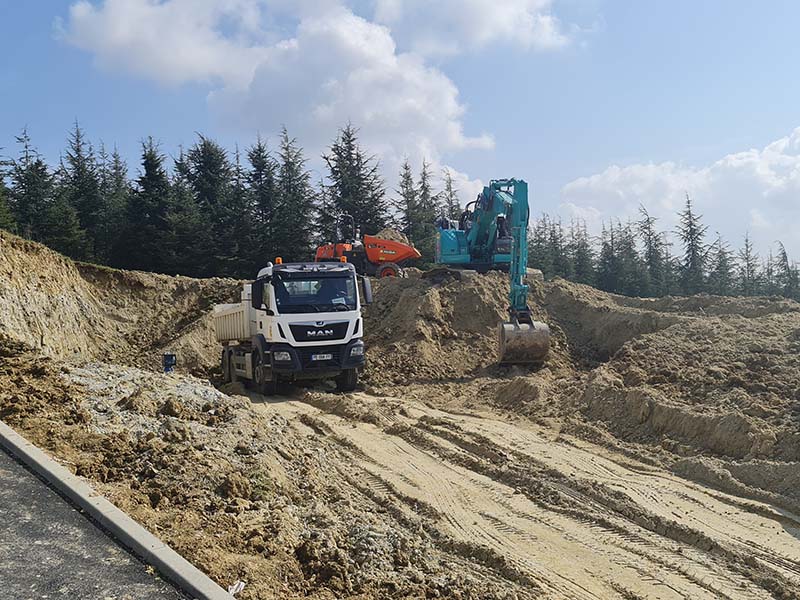 Terrassement en pleine masse Muret