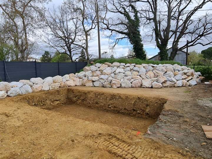 Travaux terrassement piscine Muret